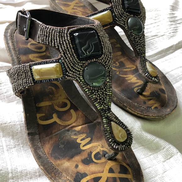 Sam Edelman beaded pewter wedge - Picture 3 of 8